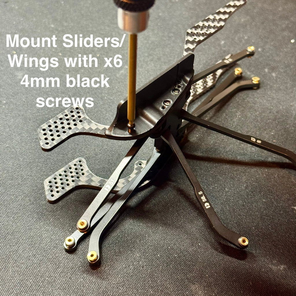 JC RC | Summit CF Chassis Frame - LCG - 15 Degree Skid Angle