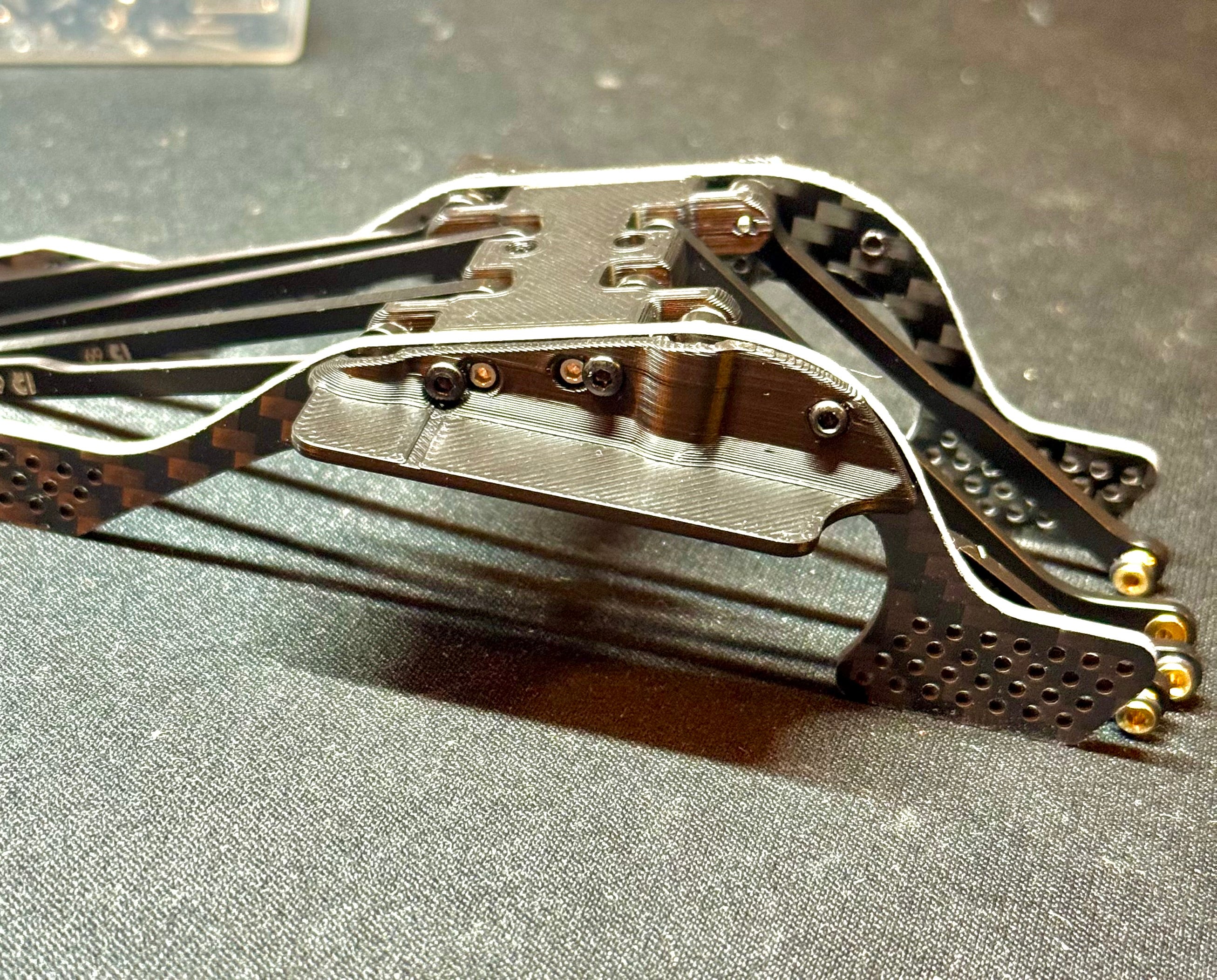JC RC | Summit CF Chassis Frame - LCG - 15 Degree Skid Angle